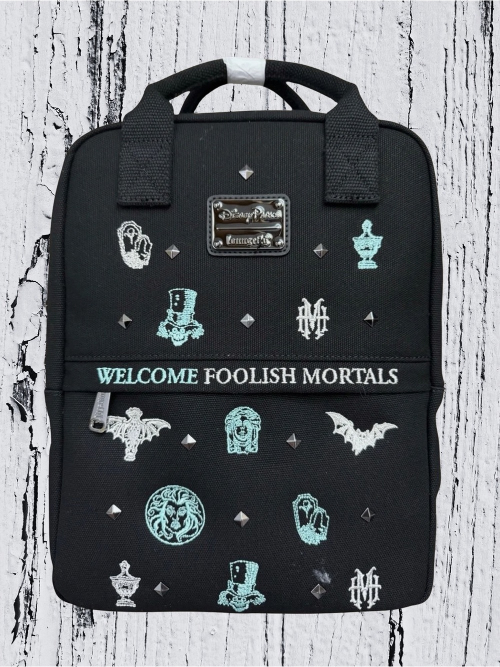 NWT Rare Disney Parks x Loungefly Haunted Mansion Canvas Backpack